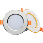 Đèn Led Downlight 3 Chế Độ Viền Bạc - 7W